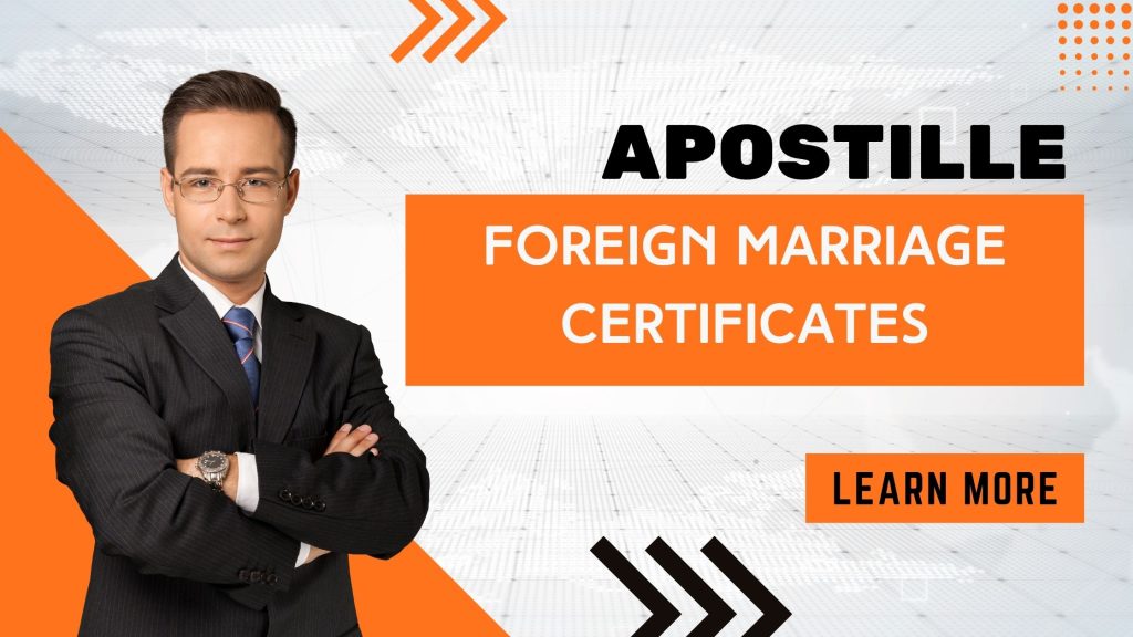 Apostille Foreign Marriage Certificate